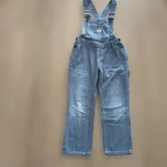 限定出品　キッズ　ストライプ オーバーオール　120cm　ライトオン