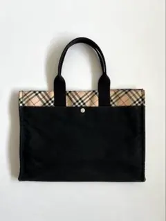 BURBERRY BLUE LABEL CHECK TOTE HAND BAG