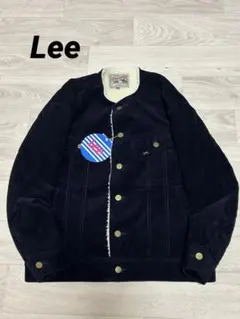 ノーカラージャケット デニム