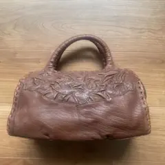 IBIZA ブラウン レザー ハンドバッグ