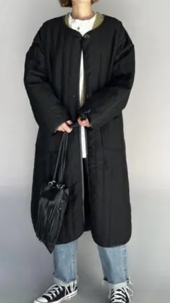 ⭐︎ Re:EDIT パイピング中綿キルティングジャケットコート⭐︎