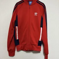 アディダス オリジナルス トラックジャケット ジャージ レッド×ネイビー M