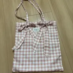 Cath Kidston ギンガムチェック トートバッグ ピンク