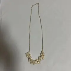 ネックレス　コットンパール　パーティー　2次会　謝恩会　セレモニー　軽い