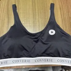 CONVERSE スポーツブラ ブラック Lサイズ