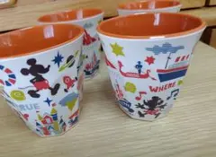 ディズニーリゾート ミッキー カラフルカップ 4個セット