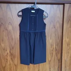 ネイビー ジャンバースカートとジャケット セット