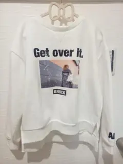 アナップキッズ☆白トレーナー裏起毛125～135サイズ