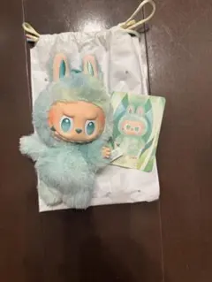 POP MART ラブブぬいぐるみ 水色 カード付き