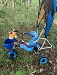 ミッキーマウス 三輪車 サンシェード付き　手渡しのみのサムネイル