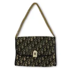 希少 Christian Dior トロッター チェーン ハンドバッグ