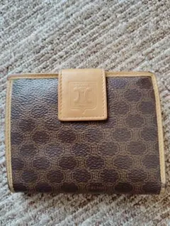 CELINE 三つ折り財布 ダークブラウン - メルカリ