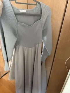 フレイアイディーロングニットワンピース 長袖