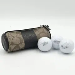 COACH ゴルフボール 3個 ポーチセット - メルカリ
