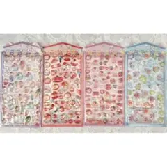 ボンボンドロップシール4枚セット　ボンボンドロップシールねこ　3Dステッカー