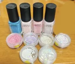 ネイルカラー・グリッターセット