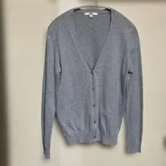 ユニクロ　UVカットVネックカーディガン　グレーM