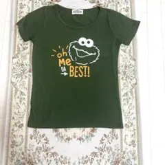 SESAME STREET 半袖Tシャツ オリーブ