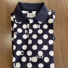 Jack Bunny!! ネイビー ドット柄 ポロシャツ
