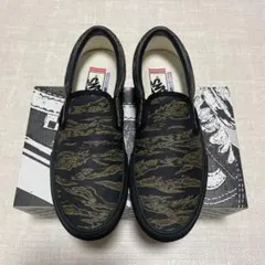 [新品]26cm VANS SKATE SLIP ON tiger camo 黒