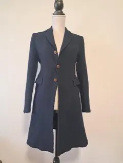 【極美品】COMME des GARCONS チェスターコート ポリ縮 S