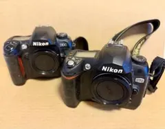 Nikon D100 D70 デジタル一眼レフ カメラ 本体2台セットのサムネイル