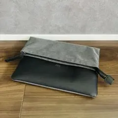 TAKED 2WAY クラッチバッグ&ショルダーバッグ ブラック/グレー