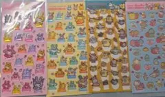 ラメ入り樹脂もりシール★サンリオ★4枚セット シナモ ポチャッコ シナモ