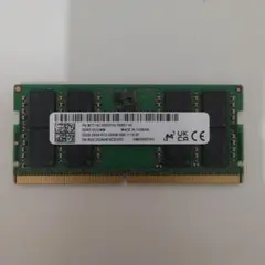 明細書あり】Micron純正 DDR5-4800 SODIMM 16GB×2 - メルカリ
