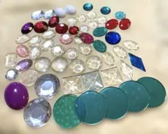 多色プラスチックデコレーションパーツ　アクリルパーツ　ミックスセット112g