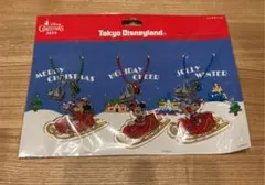 ミッキー＆ミニー＆ドナルド　バッグチャーム　ディズニー　クリスマス　2019年