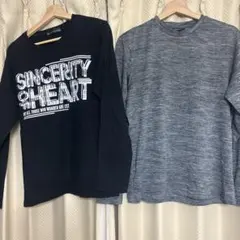 も*か様 長袖カットソーセット ブラック グレー