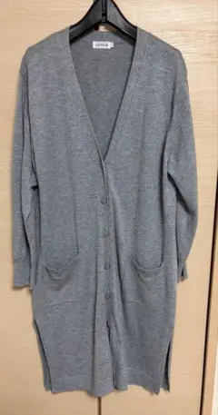 LEPSIM グレー ロングカーディガン　Lサイズのサムネイル