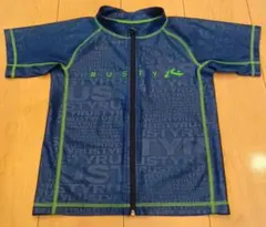 ラッシュガード　半袖　140　RUSTY ラスティー　前開き