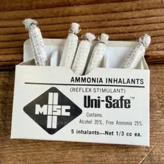 Uni-Safe★AMMONIA INHALANTSビンテージUSAアメリカ雑貨