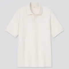 UNIQLO(ユニクロ)ドライカノコポロシャツ（半袖）ナチュラル サイズL