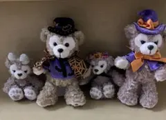 ダッフィー　シェリーメイ　ハロウィンバージョン　ぬいぐるみバッジストラップ