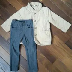 良品計画　無印アウター90　ミキハウスピクニック　パンツ100