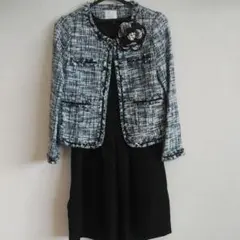 フォーマル　ツイード　ワンピース　ジャケット