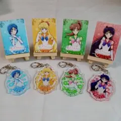 セーラームーン ハナビヨリ アクリルキーホルダー キャンパスボード セット