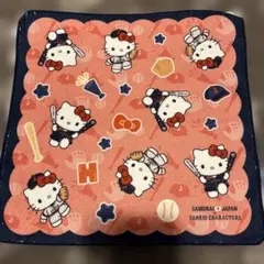 タイトーくじ 侍ジャパン サンリオ E賞 ハンドタオル ハローキティ