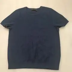 ZARA 半袖ニット ネイビー Sサイズのサムネイル