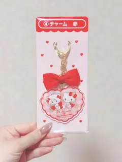 Lil ala mode mikko サンリオ 当たりくじ チャーム　赤　キティ