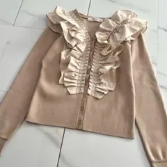 完売★Herlipto Ruffle Pleated Knit Cardigan Her lip to（カーディガン）のフリマアイテム一覧