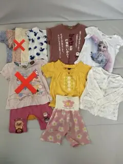 11点セット　半袖　薄手長袖　半ズボン　プリンセス　アンパンマン　90 95