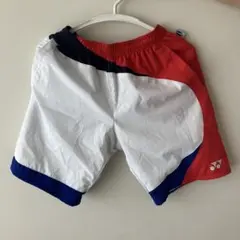 YONEX バドミントン用パンツ Mサイズ ホワイト/レッド/ブルー