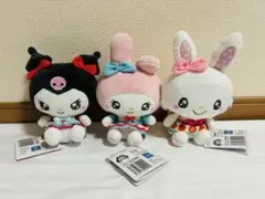 ゆるかわ　サンリオキャラクターズ　ぬいぐるみ　マイメロディ　クロミ