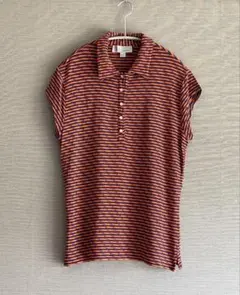 【MISSONI/ミッソーニ】オレンジ×紫・イタリア製・半袖・襟付きカットソーのサムネイル