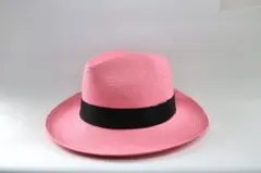 ベンジャミン　(ボルサリーノスタイル) パナマハット　ストローハット　麦わら帽子