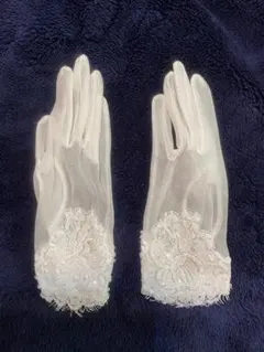 アールウィズウエディング ショートグローブ ウェディンググローブ ホワイト